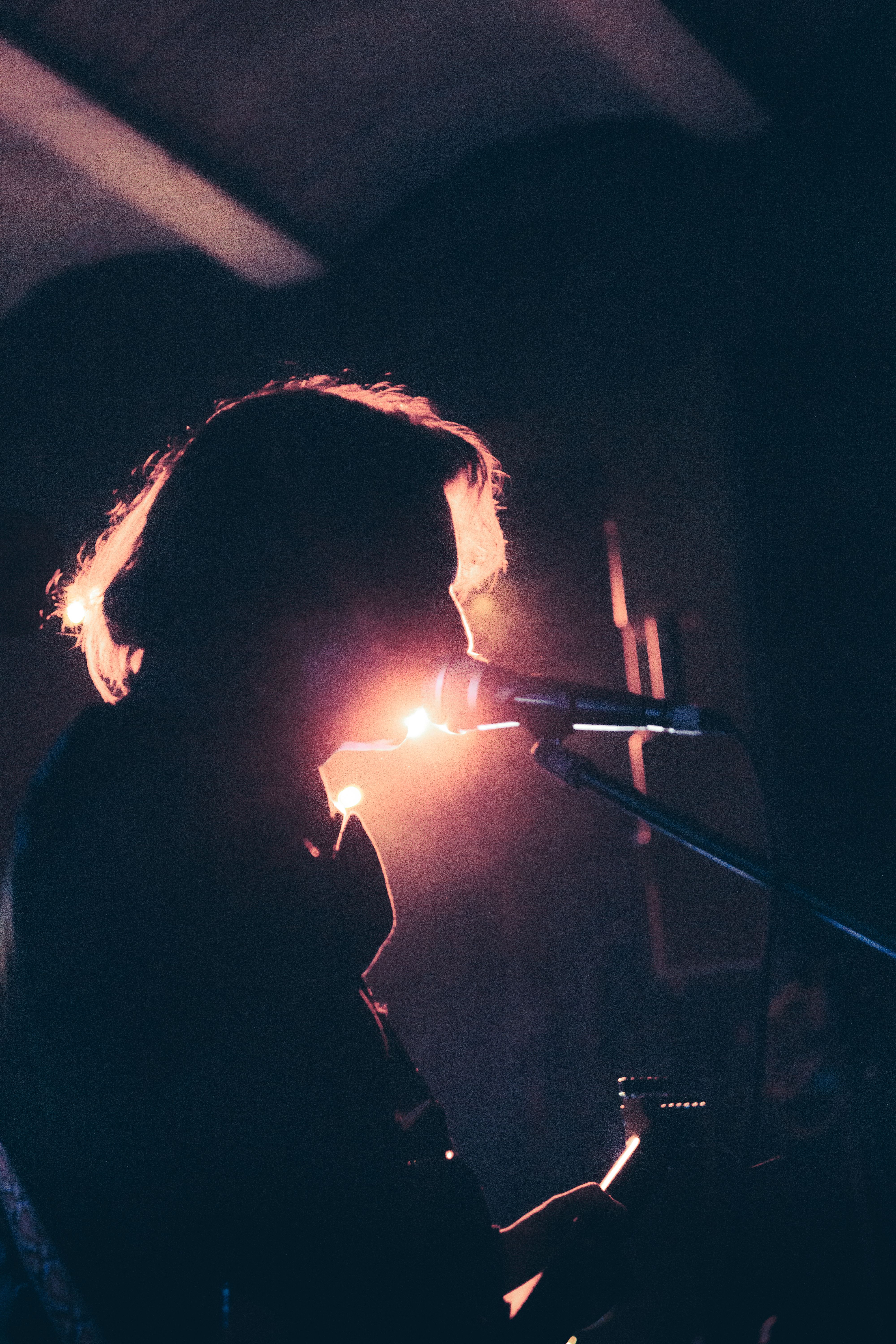 Solo musician performing